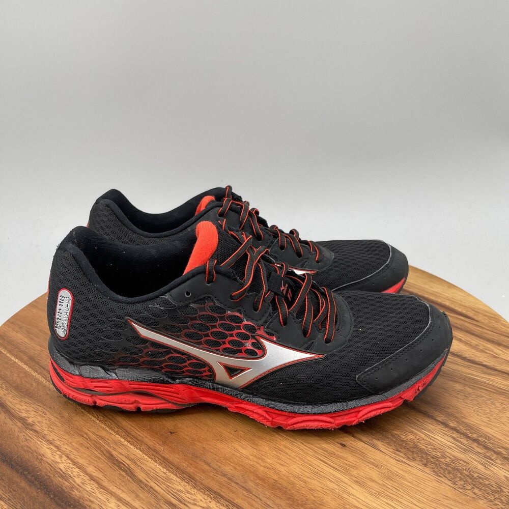 Mizuno Wave Inspire 11 Shoes Mens Size 9 Black Road Running Comfort Walking Gym
